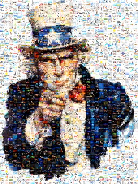 Uncle Sam photo mosaic