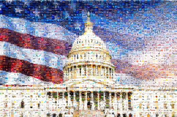 U.S. Capitol photo mosaic