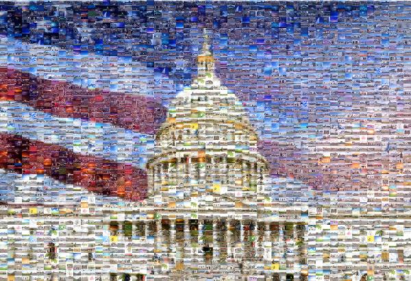 U.S. Capitol photo mosaic