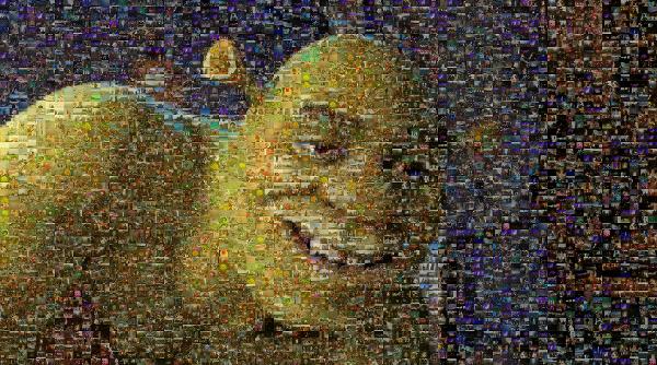 Shrek photo mosaic