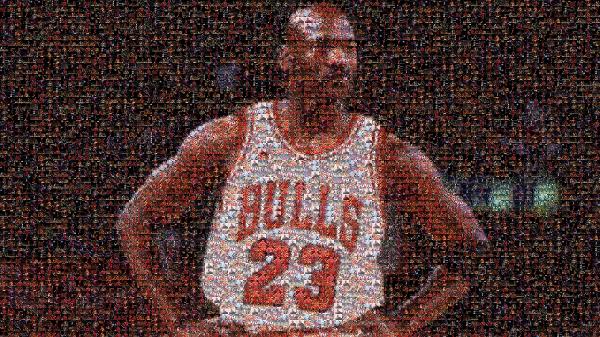 Michael Jordan photo mosaic