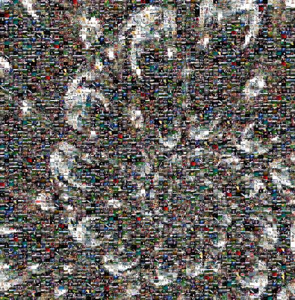 Light photo mosaic