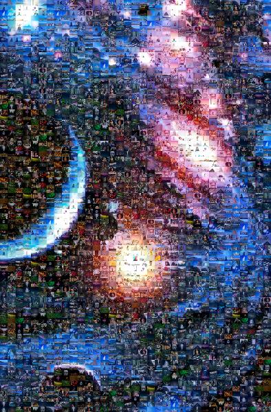 Space photo mosaic