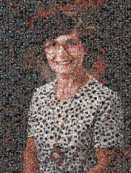 Glasses photo mosaic