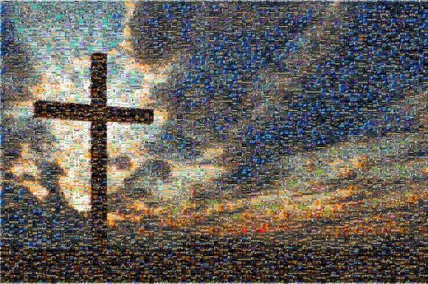 Christianity photo mosaic