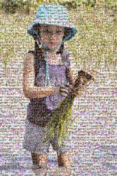 Water Child Smile Water Paddy field Plant Photography Play Vacation Recreation Happy