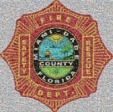 Miami-Dade Fire Rescue Department Miami Lakes West Fire Rescue Station 64 Emblem Badge Crest Symbol Logo
