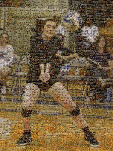 Volleyball photo mosaic