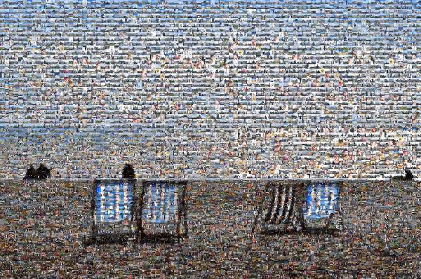 Beach photo mosaic