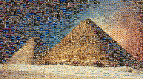 The Great Pyramid of Giza photo mosaic
