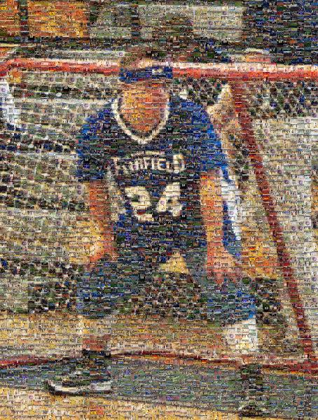 College softball photo mosaic