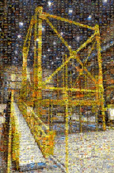 Yellow photo mosaic