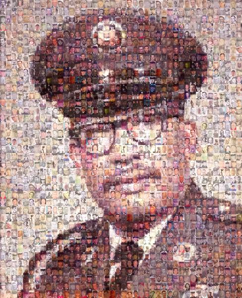 Army officer photo mosaic