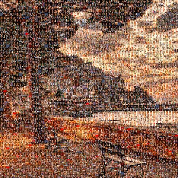 Amalfi Coast photo mosaic