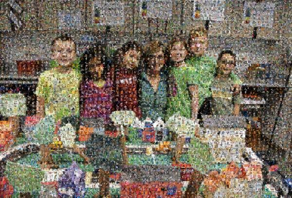Kindergarten photo mosaic