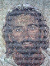 Head of Christ Painting Depiction of Jesus Image Art The Prince Of Peace Canvas print Portrait Hair Face Chin Forehead Facial hair Self-portrait Beard