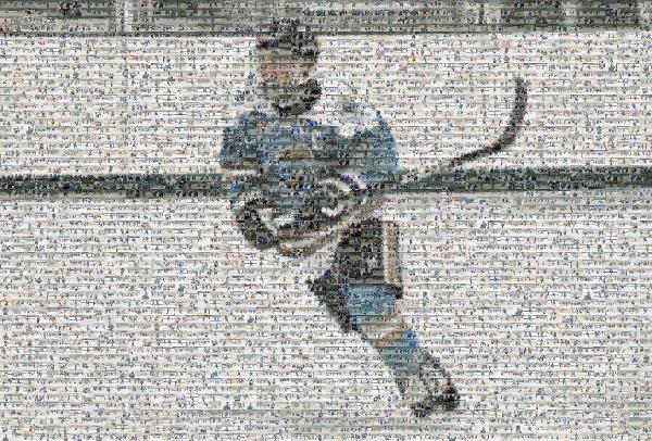 College ice hockey photo mosaic