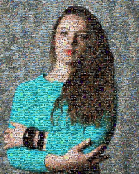 Hair photo mosaic