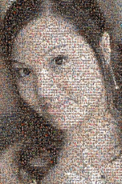 Portrait -m- photo mosaic