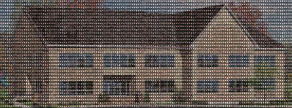 House photo mosaic