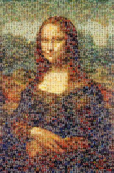 Mona Lisa photo mosaic