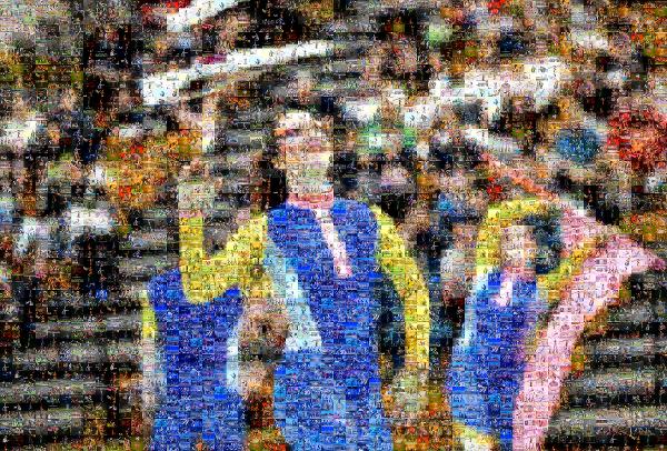 Sports photo mosaic