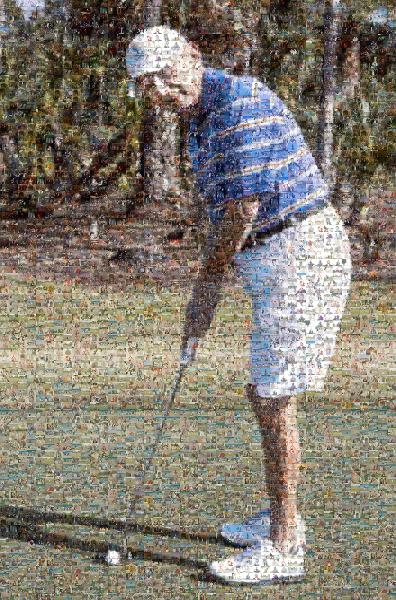 Golf photo mosaic