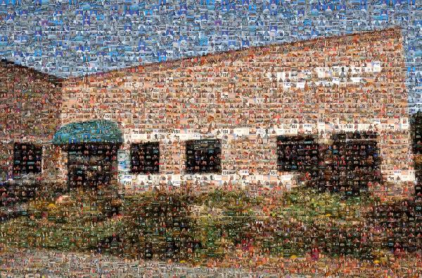 Corporate headquarters photo mosaic