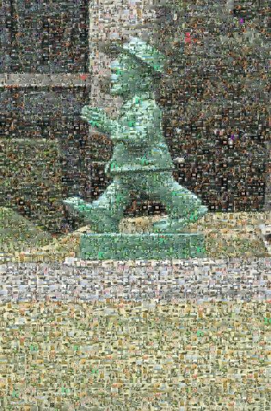 Lawn photo mosaic