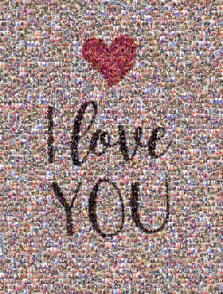 I Love You: Romantic Quotes for Valentine's Day photo mosaic