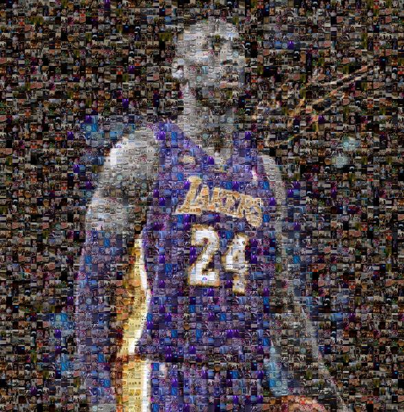 Kobe Bryant photo mosaic