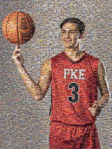 Basketball photo mosaic