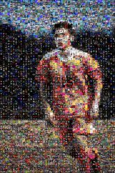 Team sport Team sport Player Football player Orange Male Youth Sportswear Soccer player Ball game