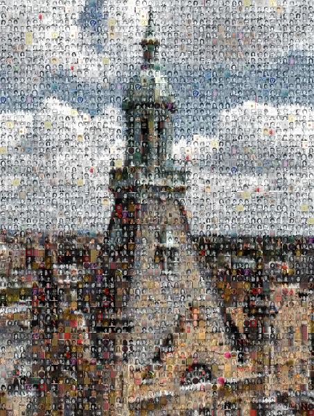 Steeple photo mosaic