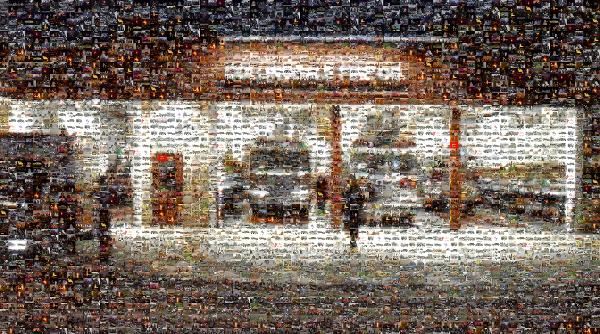 Factory outlet shop photo mosaic