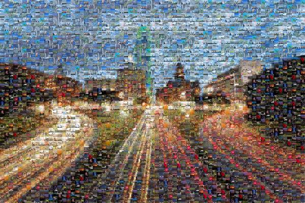 Highway photo mosaic