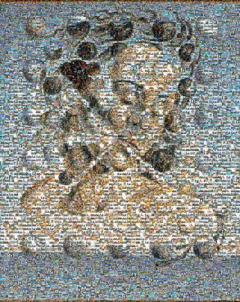 Salvador Domingo Felipe Jacinto Dalí i Domènech photo mosaic