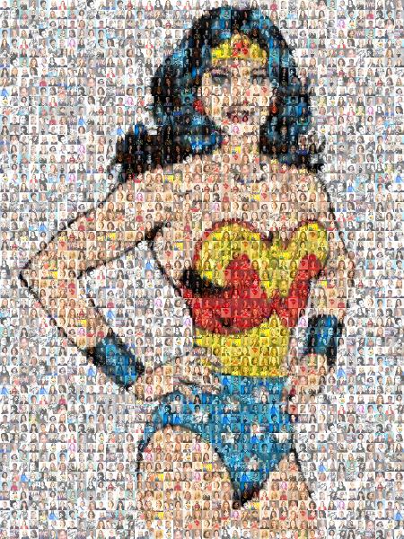 Wonder Woman photo mosaic