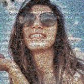Sunglasses Sunglasses Layered hair Long hair Glasses Eyewear Face Cool Hairstyle Beauty Smile Chin