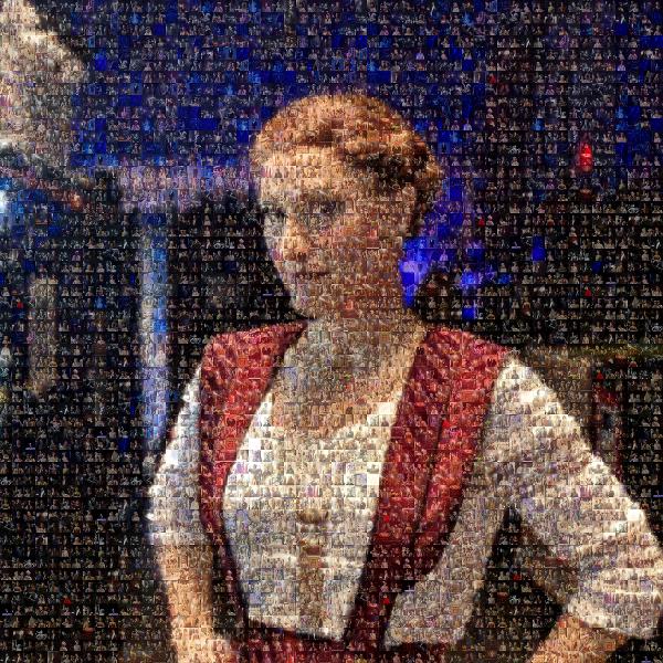 Blond photo mosaic