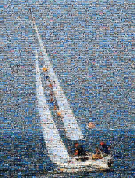 Sail photo mosaic