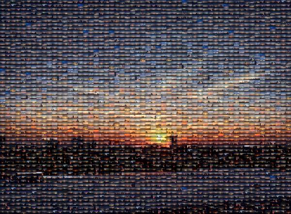 Sky photo mosaic