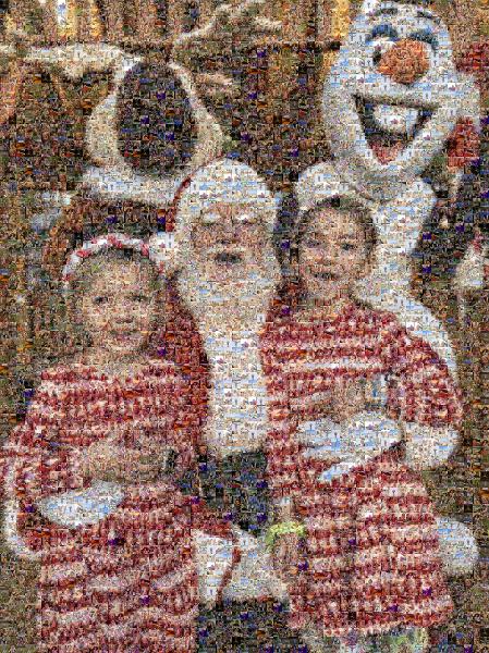 Santa claus photo mosaic