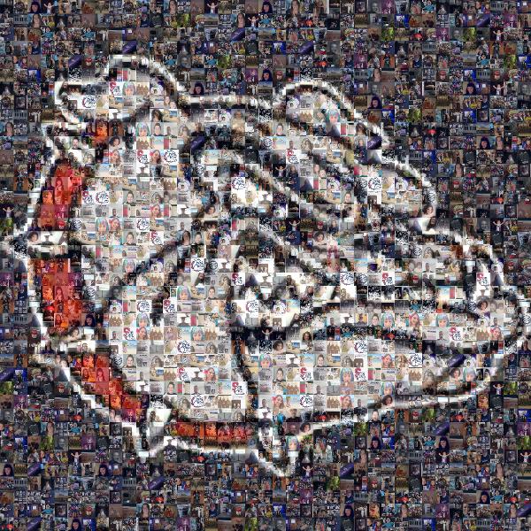 Gonzaga Bulldogs men's basketball photo mosaic