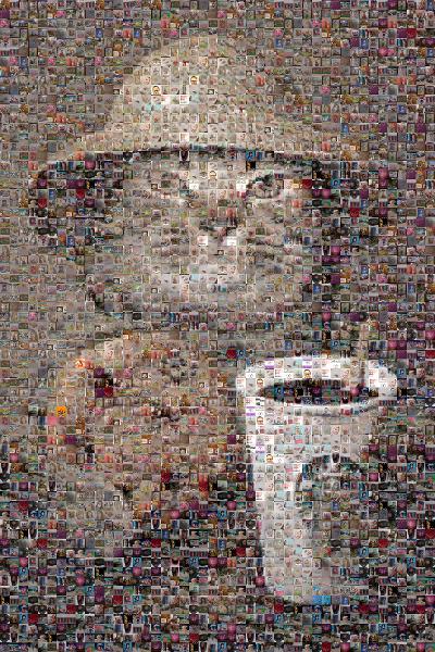 Cup photo mosaic