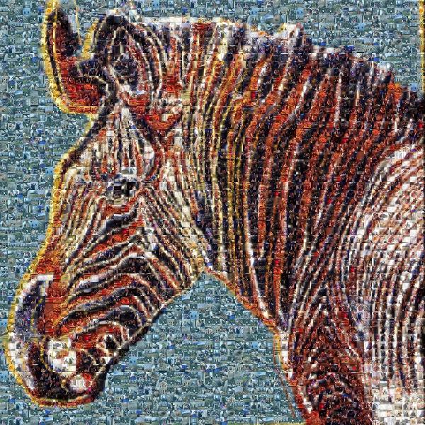 Andy Warhol prints photo mosaic