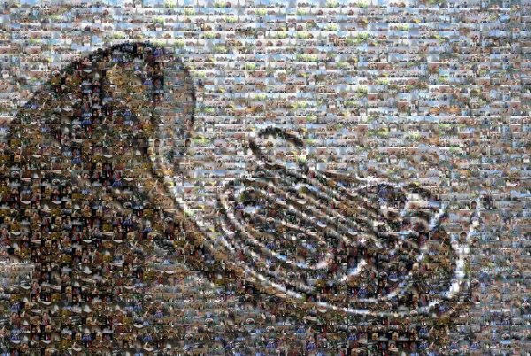 Saxhorn photo mosaic