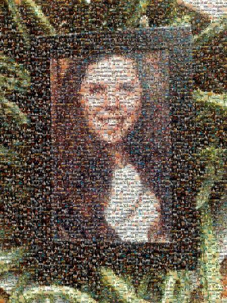 Picture frame photo mosaic