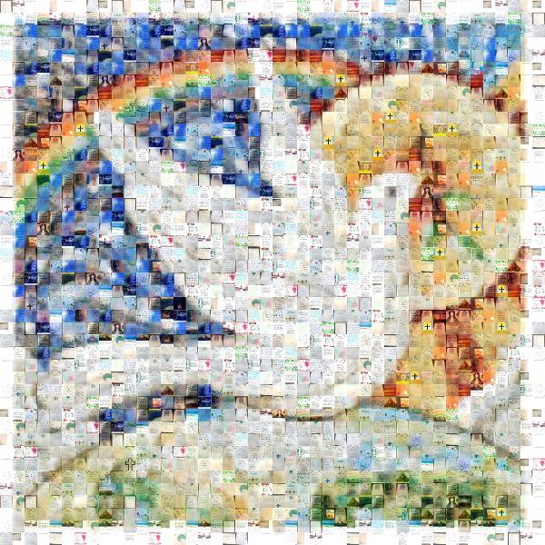 Mosaic photo mosaic