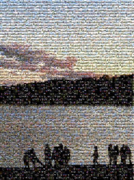 Sunset photo mosaic